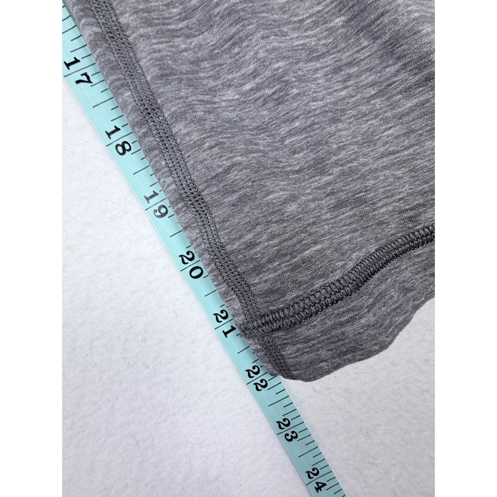 Lululemon Wunder Under Crop Leggings Heathered Grey Space Dye Size 6 Yoga Pants - Picture 4 of 5